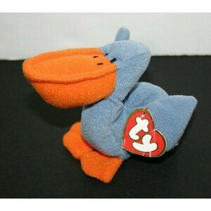 TY Beanie Baby Scoop Pelican Bird 1996 Mcdonalds blue 4107 teenie